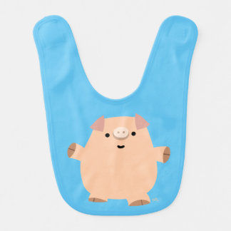 Cute Fun Cartoon Pig Baby Bib