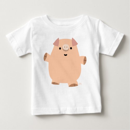 Cute Fun Cartoon Pig Baby T_shirt