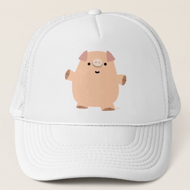 Cute Fun Cartoon Pig Hat (Front)