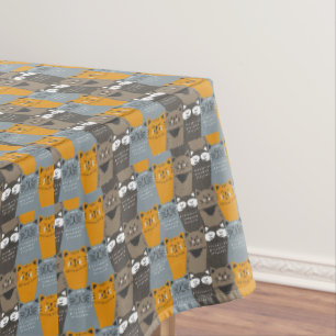 Cute Fun Cat Pattern Tablecloth