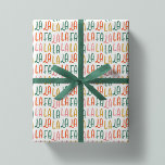 Cute fun colorful falala Christmas holiday Wrapping Paper<br><div class="desc">Fa la la la la! Deck the halls and your Christmas gifts! This Christmas wrapping paper is cute and colorful and makes a fun way to wrap all your Christmas gifts. Find coordinating Christmas gift tags,  stickers,  cards and more in the Lea Delaveris Design Fa La La collection!</div>
