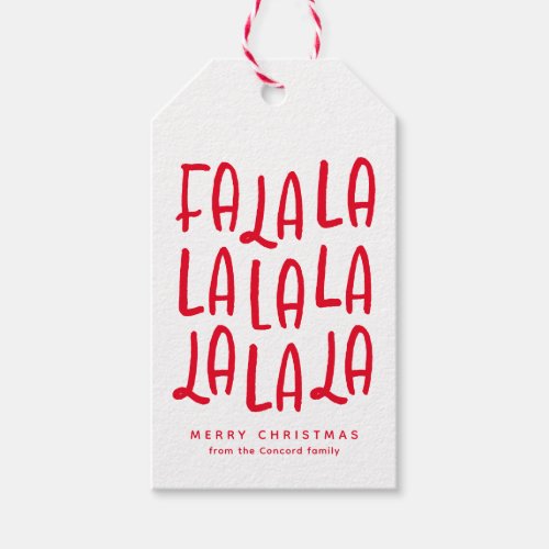 Cute fun colorful personalized Christmas holiday Gift Tags