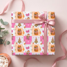 Cute Fun Colorful Retro Holiday Christmas Cats