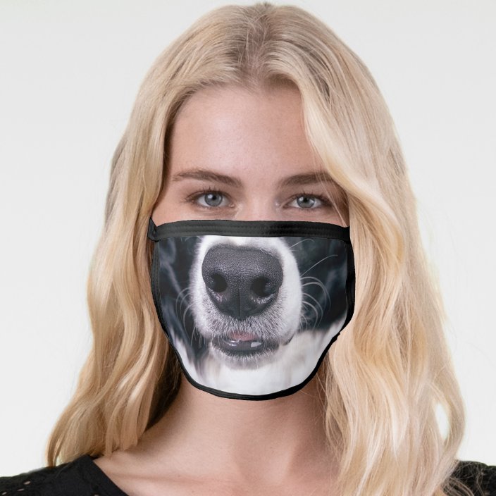Cute fun Dog Face Animal Nose Mouth Face Mask | Zazzle.com