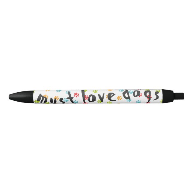 Cute Fun Dog Paw Prints Pattern Pen (Front)
