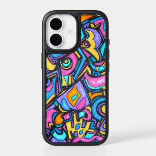 Cute Fun Funky Colorful Bold Whimsical Shapes iPhone 17 Case