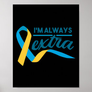 Cute Fun Gift World Down Syndrome Day Poster