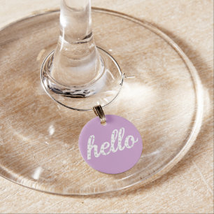 Cute Fun Hello Glass Charms