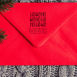 Cute fun ho ho ho Christmas return address Self-inking Stamp<br><div class="desc">Ho ho ho! Your Christmas cards will have the perfect return address every time with this sweet and simple holiday return address stamp. Designed to coordinate with the Lea Delaveris Design fa la la and ho ho ho collection, this Christmas stamp can also be used year after year for a...</div>