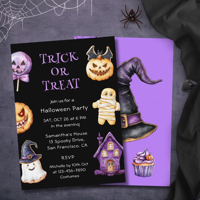 Cute Fun Kids Halloween Party  Invitation (Creator Uploaded)