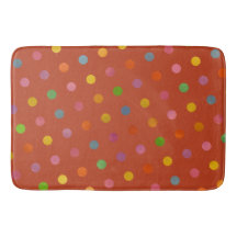 Cute Fun Modern Terracotta Multicolored Polka Dots