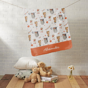 Cute Fun Party Kids Personalized Baby Blanket