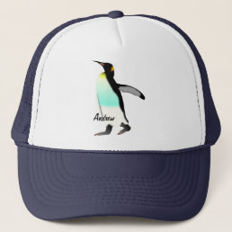 Cute Fun Proud Emperor Penguin Personalized Trucker Hat