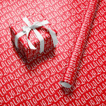 Cute fun red white falala Christmas holiday Wrapping Paper<br><div class="desc">Fa la la la la! Deck the halls and your Christmas gifts! This Christmas wrapping paper is cute and festive and makes a fun way to wrap all your Christmas gifts. Find coordinating Christmas gift tags,  stickers,  cards and more in the Lea Delaveris Design Fa La La collection!</div>