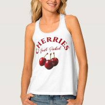 Cute fun retro Cherries fresh picked