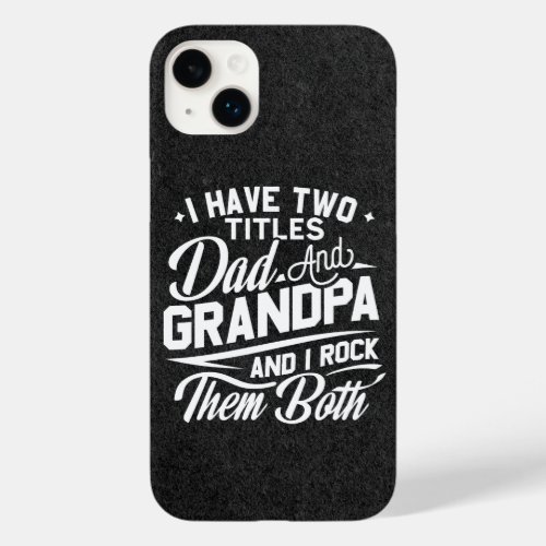 Cute Fun Retro Typography Dad Grandpa Gift Case_Mate iPhone 14 Plus Case