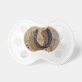 Cute Fun Rustic Western Horseshoe Cowboy Cowgirl Pacifier (Front)