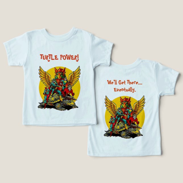 Cute Fun Superheros Toddler T-shirt (Design Front & Back)