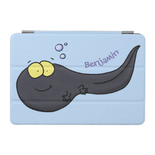 Cute fun tadpole cartoon illustration iPad mini cover