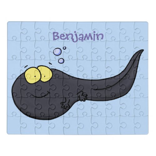 Cute fun tadpole cartoon illustration jigsaw puzzle
