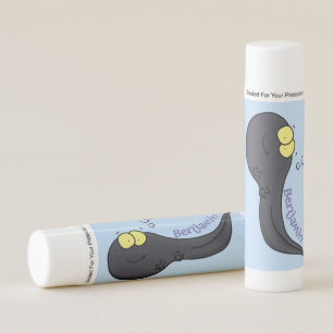 Cute fun tadpole cartoon illustration lip balm
