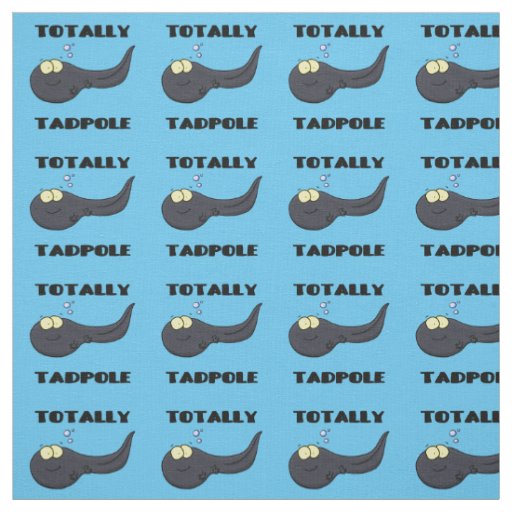 Cute fun tadpole cartoon illustration Shower Fabric