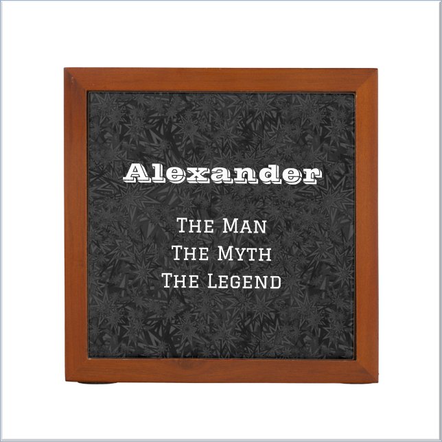 Cute Fun The Man The Myth The Legend Personalized Desk Organizer (Creator Uploaded)