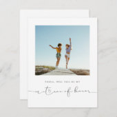 Cute Fun Will You Be My Matron of Honor Photo (Front/Back)