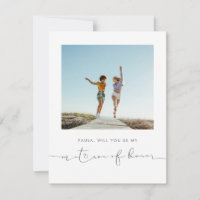 Cute Fun Will You Be My Matron of Honor Photo
