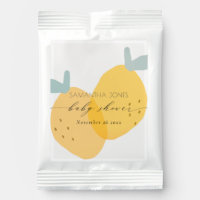 Cute Fun Yellow Lemon Fruity Citrus Baby Shower