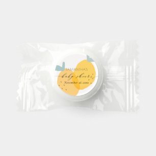 Cute Fun Yellow Lemon Fruity Citrus Baby Shower Life Saver® Mints