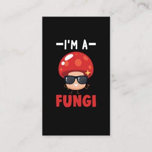 Cute Fungi Boys Girls Mushroom Business Card