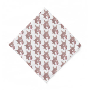 Cute funny aardvark cartoon bandana