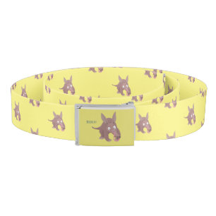 Cute funny aardvark cartoon belt
