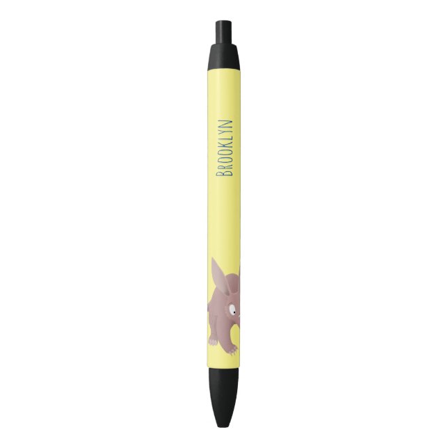 Cute funny aardvark cartoon pen (Front Vertical)