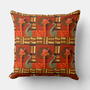 Cute Funny African Giraffe Print Amazing design Throw Pillow