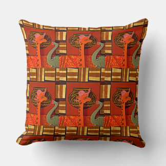 Cute Funny African Giraffe Print Amazing design Throw Pillow