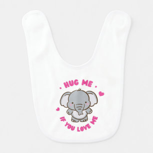 Cute Funny And Lovely Elephant Baby Bib