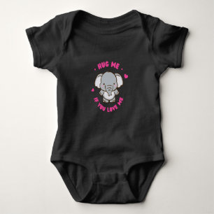 Cute Funny And Lovely Elephant T-Shirt Baby Bodysuit