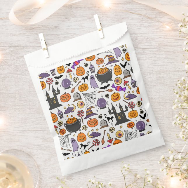 Cute, Funny and Scary Halloween  Favor Bag (Clipped)
