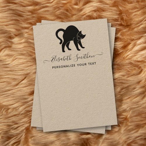 Cute Funny Animal Pet Cat Chic Personal Stationery Note Card