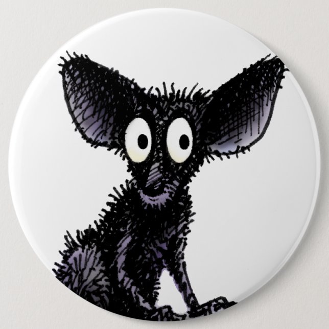 Cute Funny Aye-Aye Button (Front)