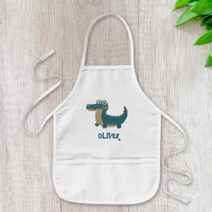 Cute Funny Baby Alligator Personalized Kids' Apron