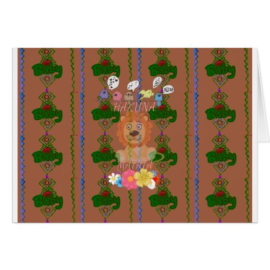 Cute Funny Baby Lion King: Hakuna Matata Design (Front Horizontal)