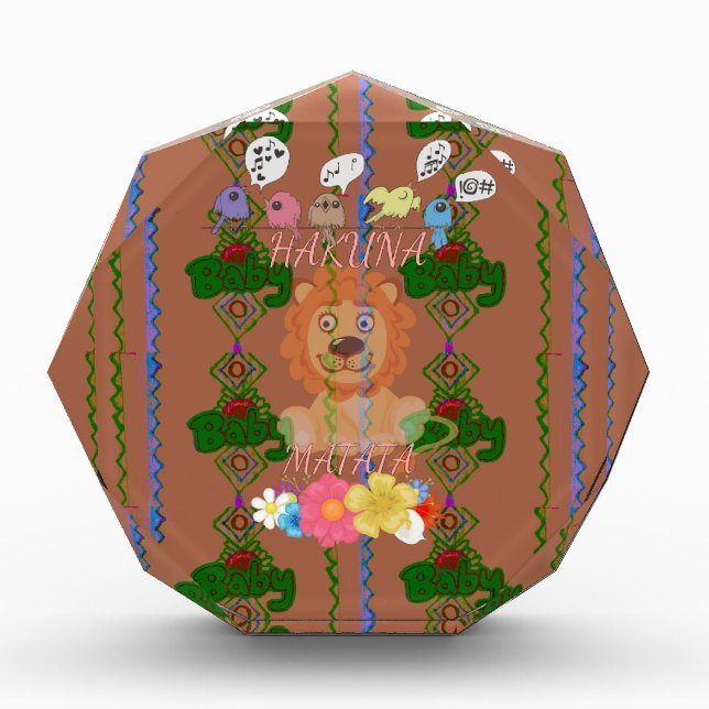 Cute Funny Baby Lion King: Hakuna Matata Design Award (Front)