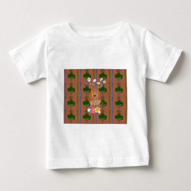 Cute funny Baby Lion King Hakuna Matata Design Baby T-Shirt (Front)