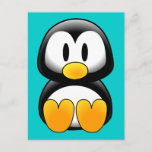 Cute Funny Baby Penguin Postcard at Zazzle