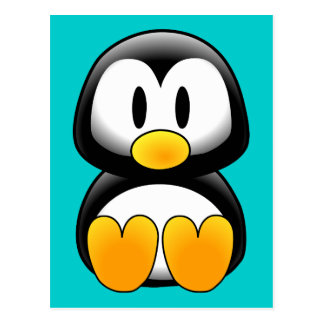 Cute Funny Baby Penguin Postcard
