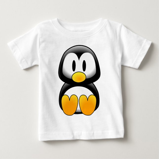 Cute Funny Baby Penguin T-Shirt (Front)