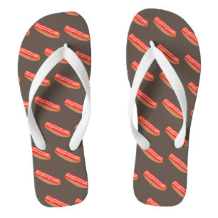 Cute Funny Bacon Flip Flops
